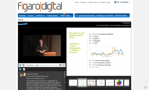 Dom Sparkes speaking at Figaro Digital