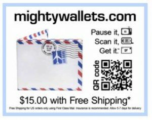 mightywallet 300x237 More great uses of QR codes
