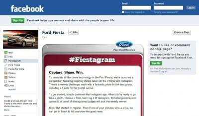 ford fiesta 400x234 The Opportunities of Instagram for Brands